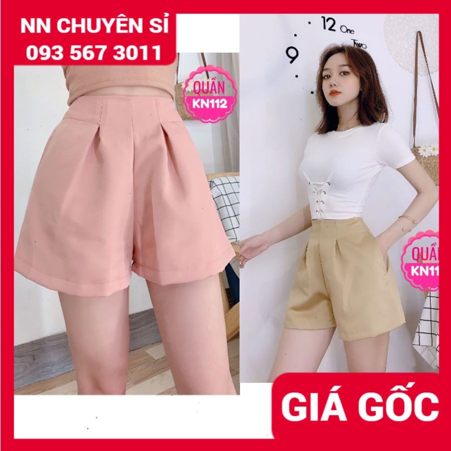 QUẦN SHORT KAKI VINTAGE ⚡ẢNH CHỤP TẠI SHOP⚡ QUẦN ĐÙI NỮ KN112