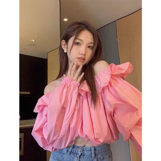 Áo Trễ vai phối bèo tiểu thư xinh xắn