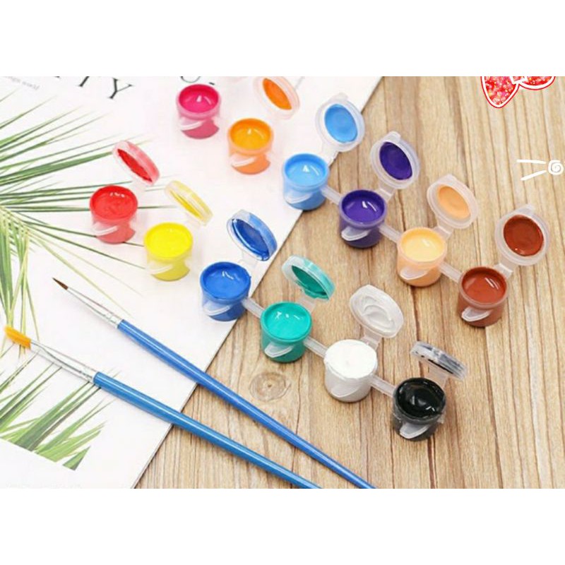 Sét 8/14/12 sỉ lẻ giá sốc màu vẽ  tặng kèm cọ tô