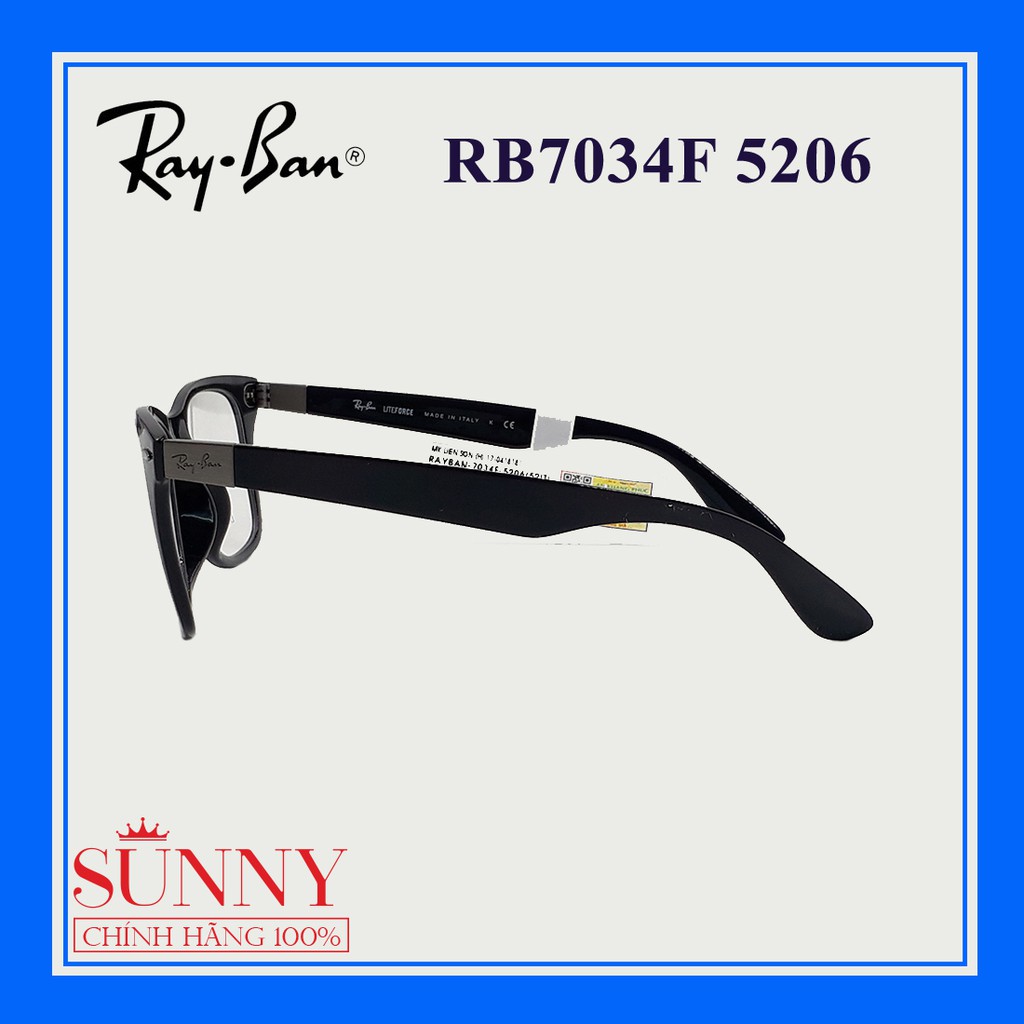 RB7034F - gọng kính thời trang Rayban chính hãng, bảo hành toàn quốc, thiết kế dễ đeo bảo vệ mắt