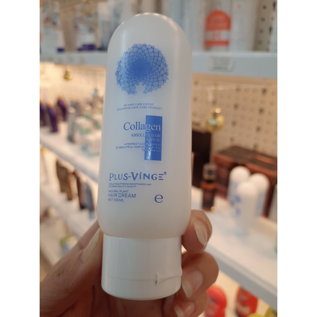 Kem Hấp Tóc Phục Hồi Siêu Mềm Mượt Collagen Plus Vinge 100ML | Hàng Chính Hãng