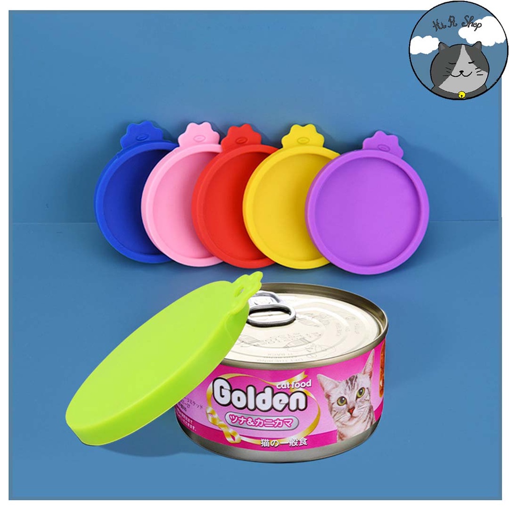 Nắp Đậy Thức Ăn Silicon  Cho Chó Mèo Nắp Đậy Hộp Pate, Súp Dành Cho Thú Cưng