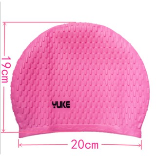 Mũ bơi nữ silicone Yuke