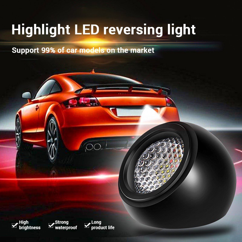 SEAMETAL LED Đèn lùi ô tô Đèn lùi tự động 12V Chống thấm nước Đa năng T20 T10 W5W Đèn hậu LED Phụ kiện ô tô