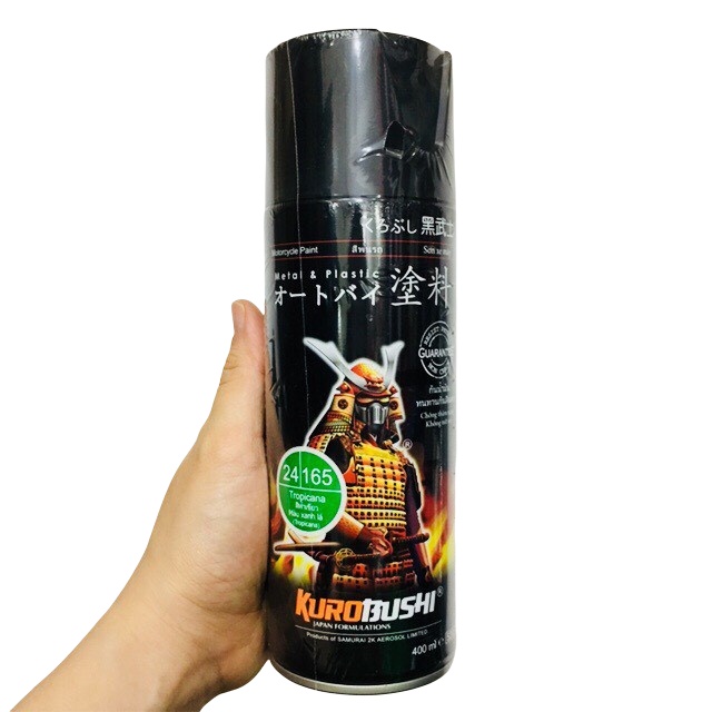 Sơn Xịt Samurai - 24/165 MÀU XANH LÁ ( TROPICANA) 400ML