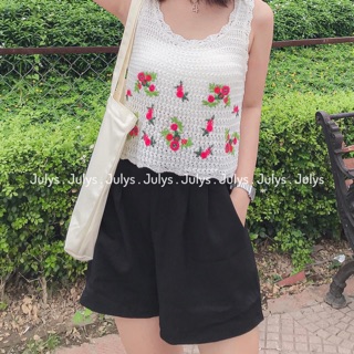 Áo ba lỗ hoa lưới (ảnh thật/kèm video)