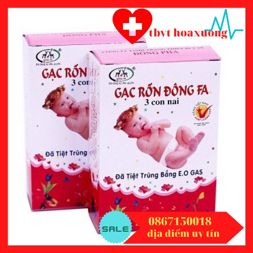 Gạc băng rốn cho bé sơ sinh[giá tốt]