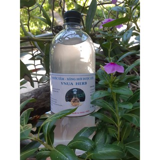 Nước tắm, xông hơi dược liệu Vnuaherb - mix mùi tinh dầu hương nhu, vỏ +lá bưởi, -- chai 1 lít - Học viện Nông nghiệp VN