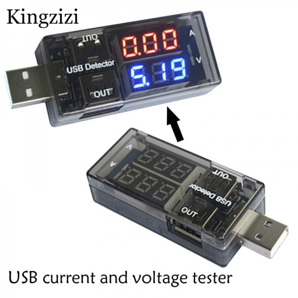 Usb Kiểm Tra Điện Áp Với Màn Hình Hiển Thị Kép Tiện Dụng