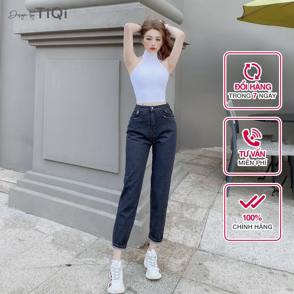 Quần baggy jeans nữ TiQi Jeans phong cách Hàn Quốc B1-173