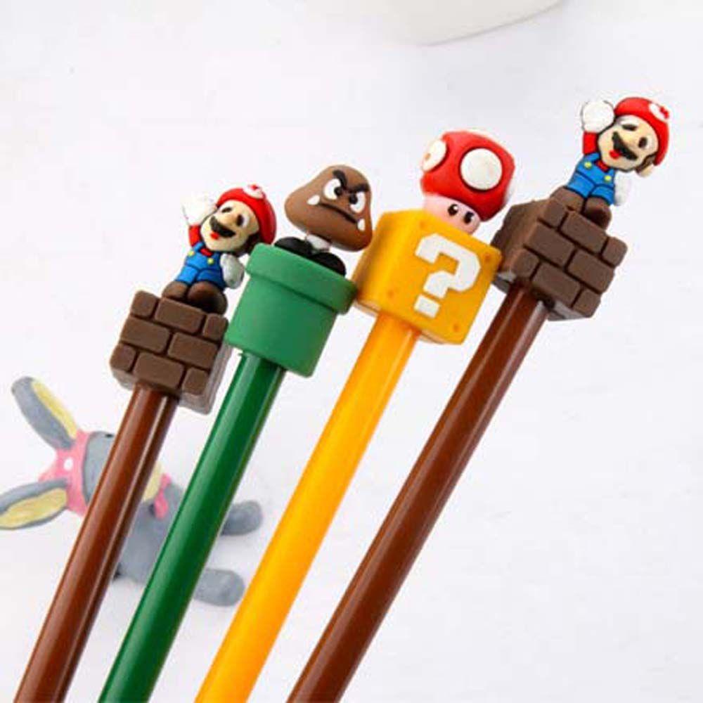 DARON Bút Bi Mực Đen Ngòi 0.5mm In Hình Anime Dễ Thương