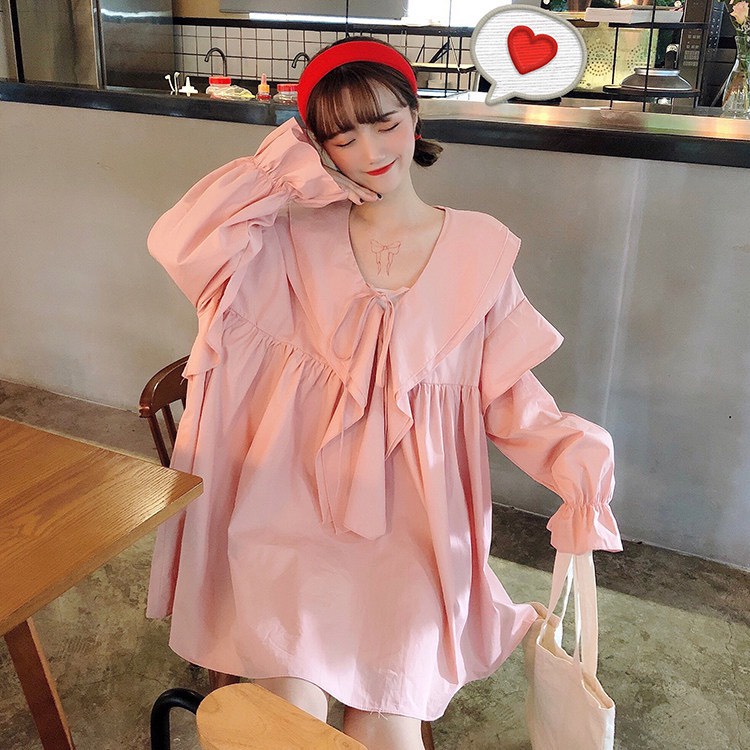 [Mã FAMARAL1 giảm 10K đơn 50K] [ẢNH THẬT] - Áo sơ mi dấu quần babydoll tiểu thư ulzzang - SM26 - jannahouse