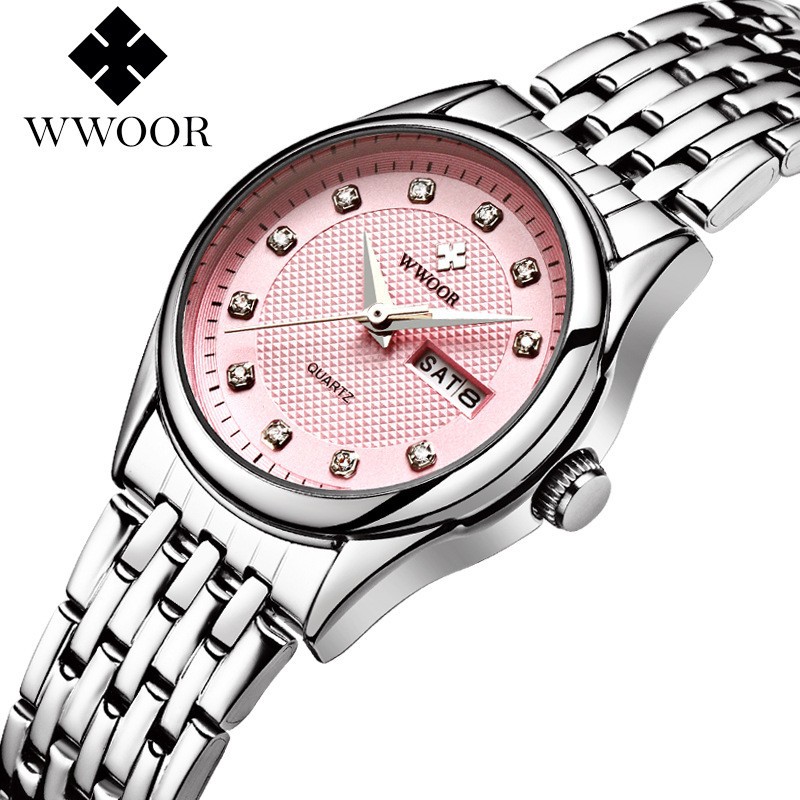 Đồng Hồ Nữ WWOOR 8824 DâY Kim Loại Không Gỉ Độ Dày Chỉ 1CM | BigBuy360 - bigbuy360.vn