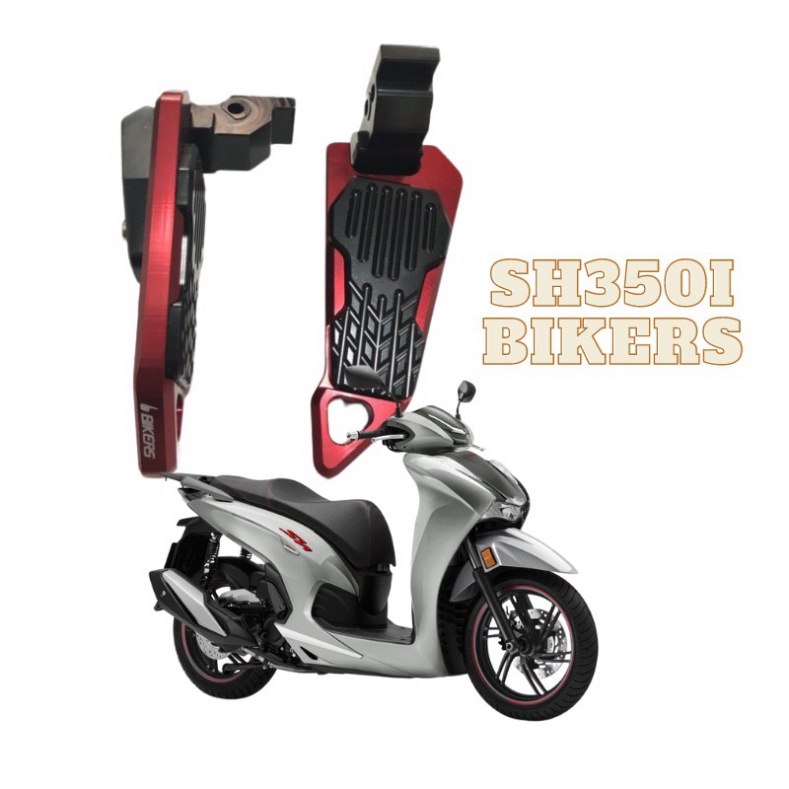 [Sh350i] Gác Chân Biker Cho Xe SH 350i chính hãng Chất Liệu Nhôm CNC Cao Cấp