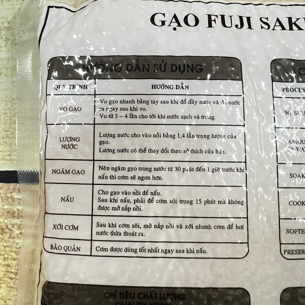 [GÓI 2KG] Gạo Nhật cao cấp Fuji Sakura | Thương hiệu Angimex-Kitoku (VN), gạo ăn thường ngày