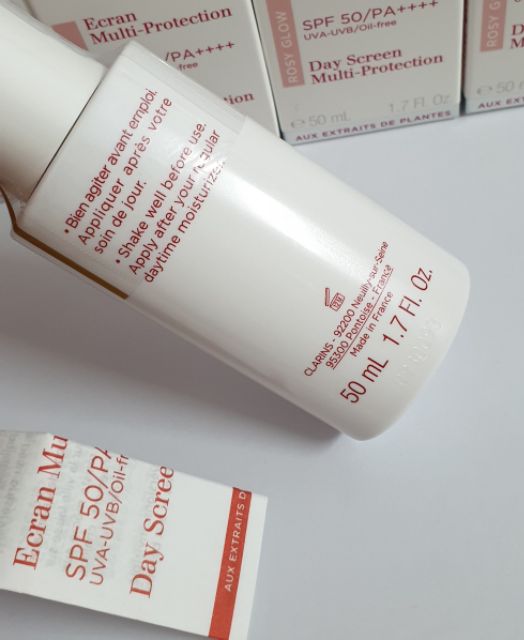 [50ml] Kem Chống Nắng Clarins Rosy Glow lên tone Hồng