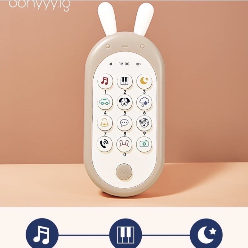 Điện thoại đồ chơi Haave Bricks tai thỏ Hàn Quốc cho bé