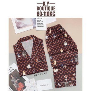 Bô Pijama lụa satin size 55-110kg bigsize 😍 ༴  ྇