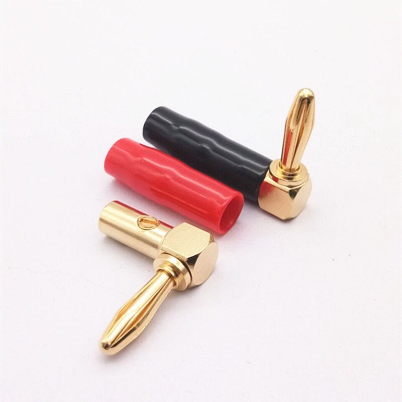 Set 2 Phích Cắm Bắp Chuối 4Mm Mạ Vàng / Đỏ / Đen Chuyên Dụng