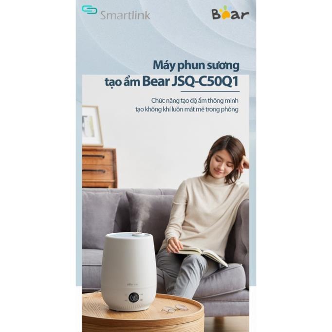Máy Phun Sương Tạo Độ Ẩm Bear JSQ-C50Q1 4.5L tạo ion bạc kháng khuẩn bản cao cấp bảo hành chính hãng