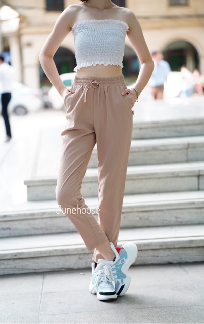 Quần đũi hãng JUNE dáng baggy cạp chun | BigBuy360 - bigbuy360.vn