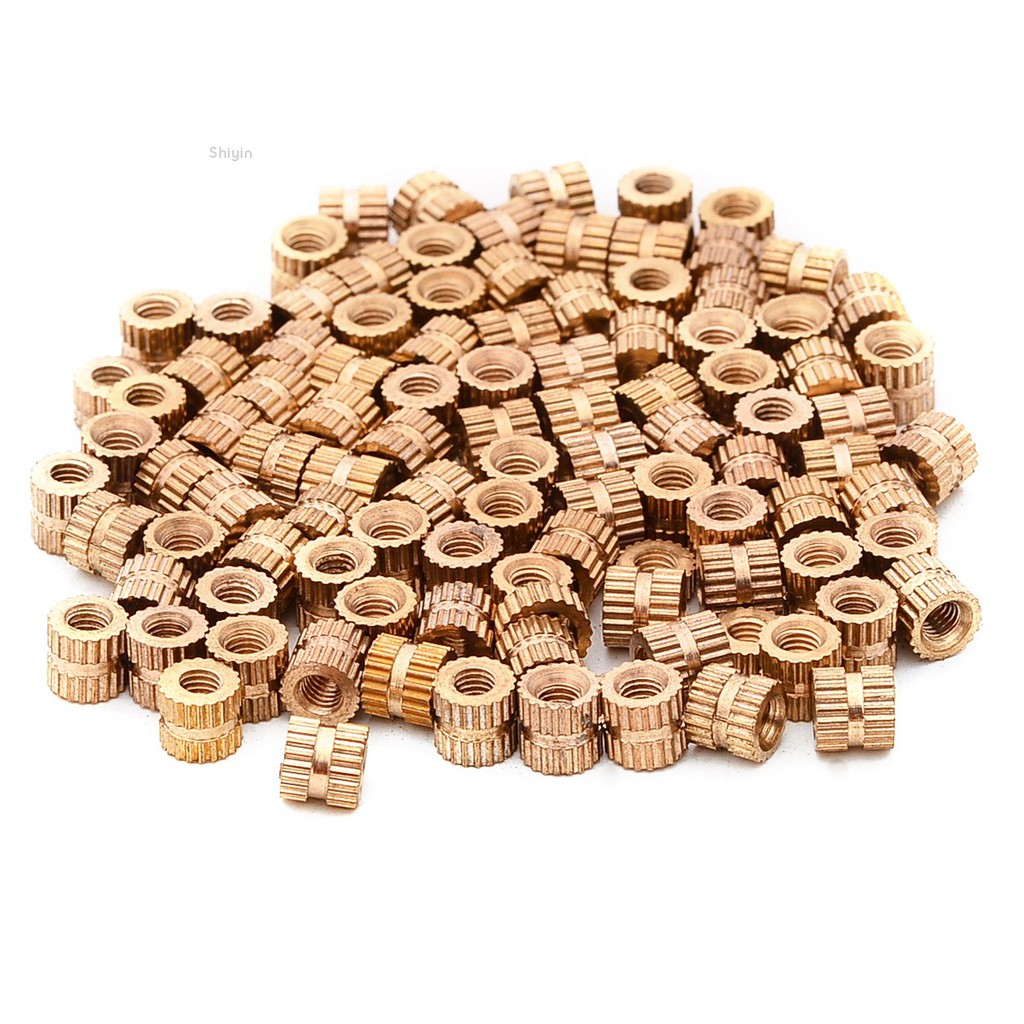 Set 100 con lăn ren chèn M3* 5mm 5mm bằng đồng thau chuyên dụng