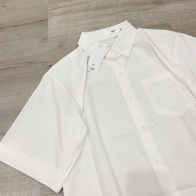 Áo Sơmi Trắng Tay Ngắn Vải Siêu XỊN MỊN ❤️ [ẢNH THẬT]
