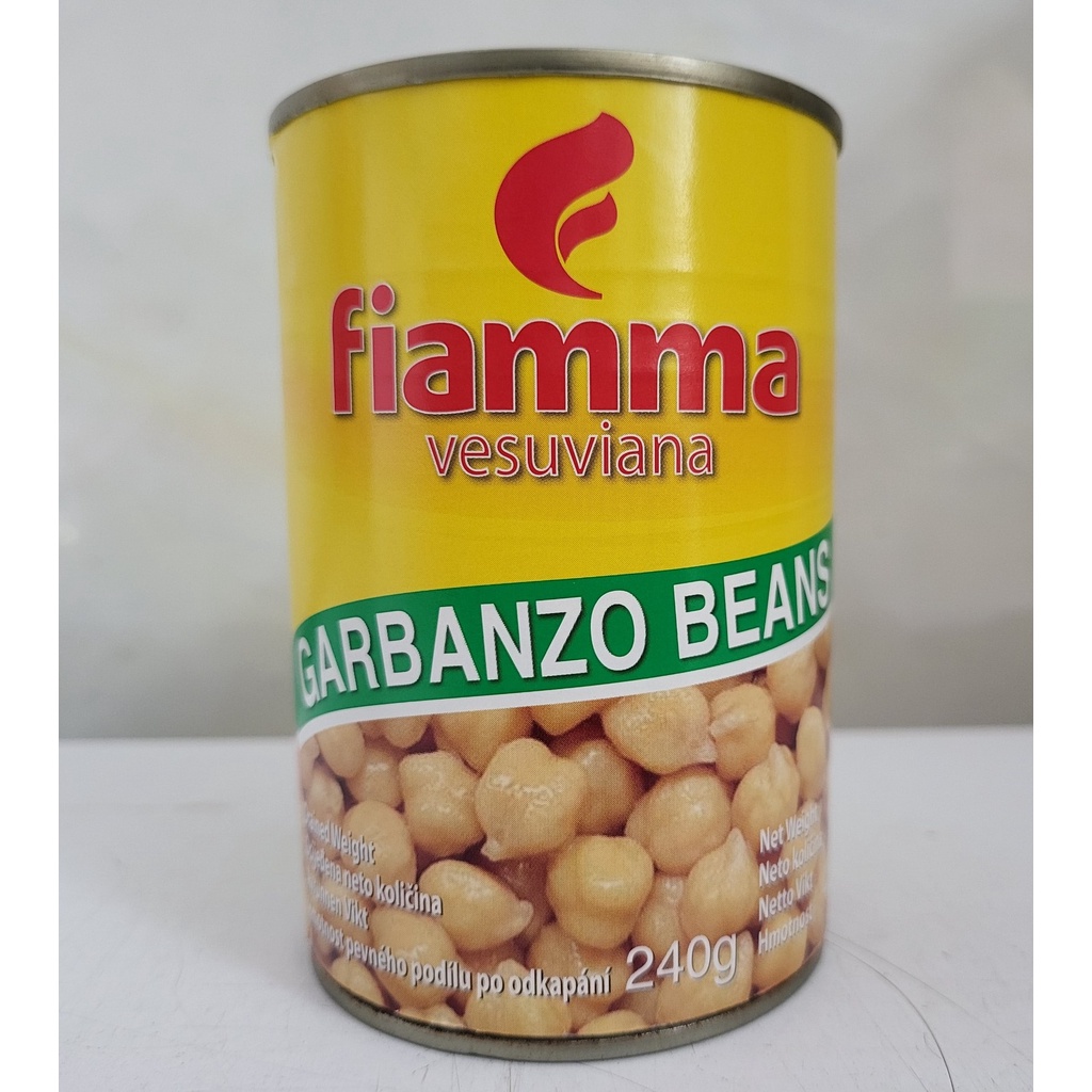 [Hộp 400g] ĐẬU RĂNG NGỰA (Đậu Cúc) [Italia] FIAMMA Garbanzo Beans (Chick Peas) (halal)