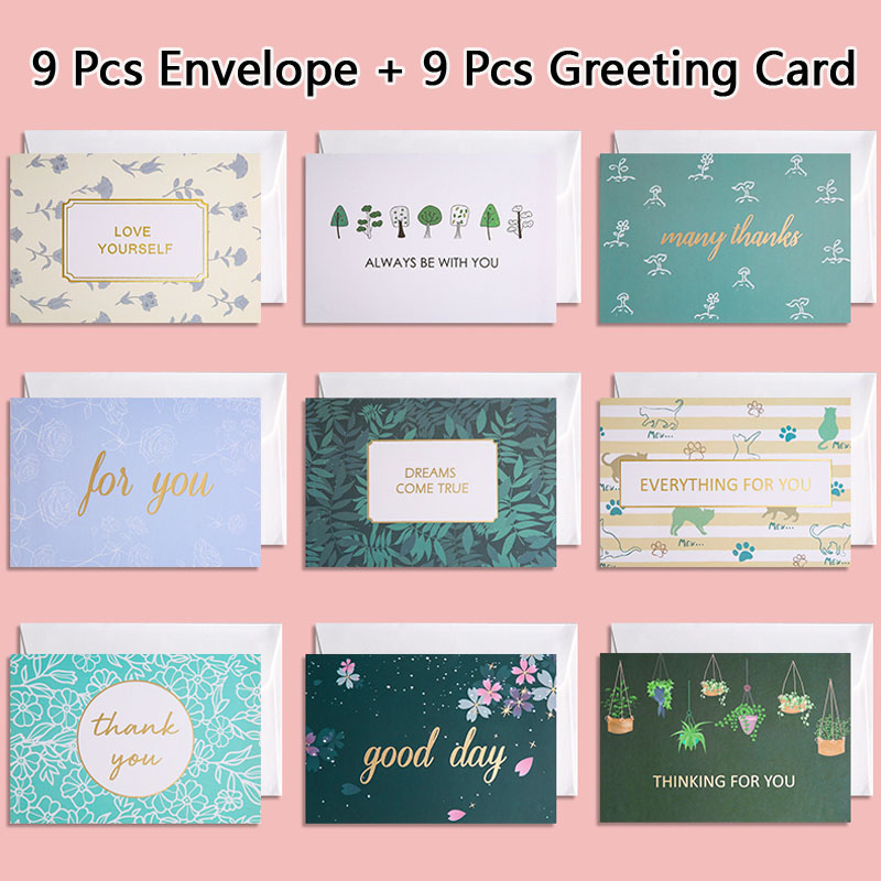 Bộ 9 thiệp chúc mừng giáng sinh kiểu dáng dễ thương