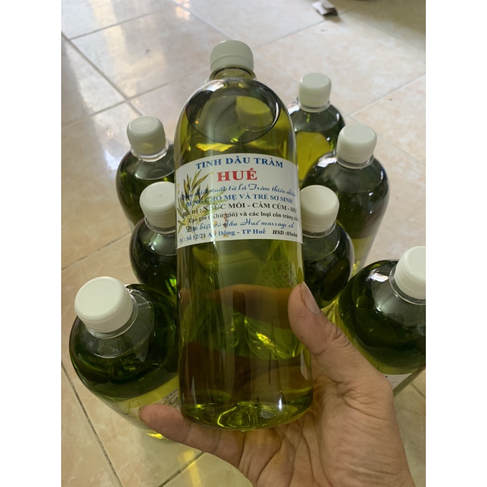 5 chai - Tinh dầu tràm Huế nguyên chất 100ml Chai đẹp