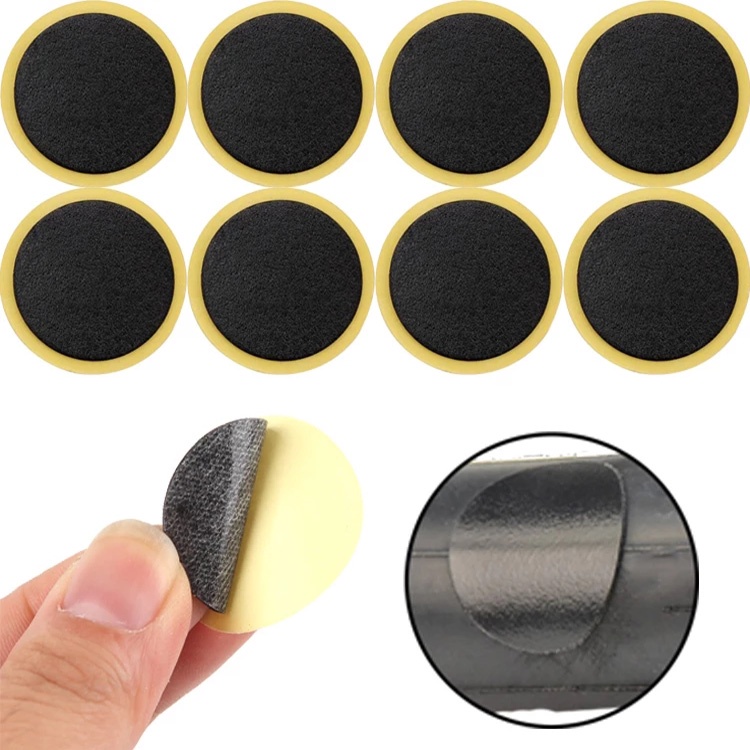 Set 10 Miếng Vá Lốp Xe Đạp Không Keo / Keo Chuyên Dụng