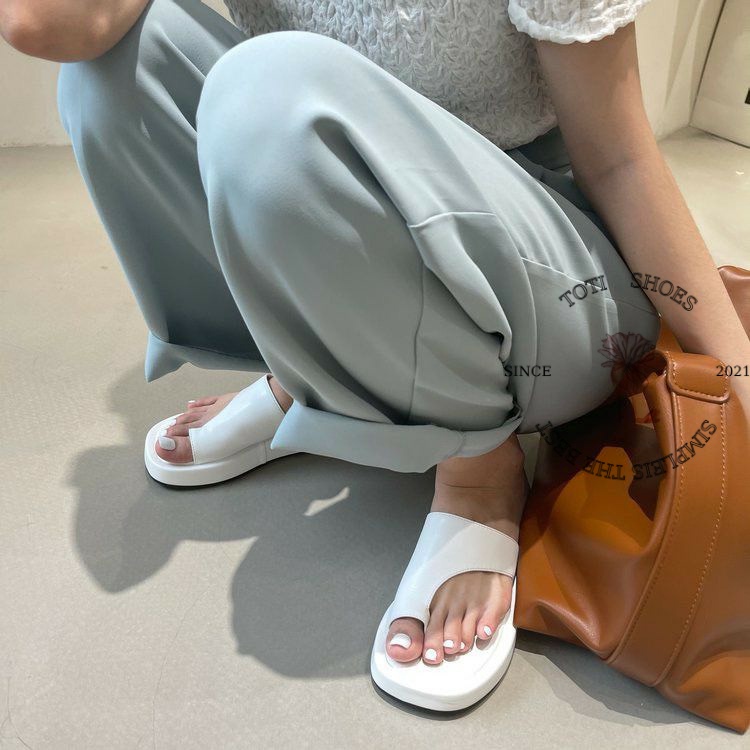 DÉP LÊ TOTIIE SHOES - SANDAL THỜI TRANG XỎ NGÓN - DÉP NỮ MŨI VUÔNG ĐẾ BẰNG 3CM D2203730 D2204210