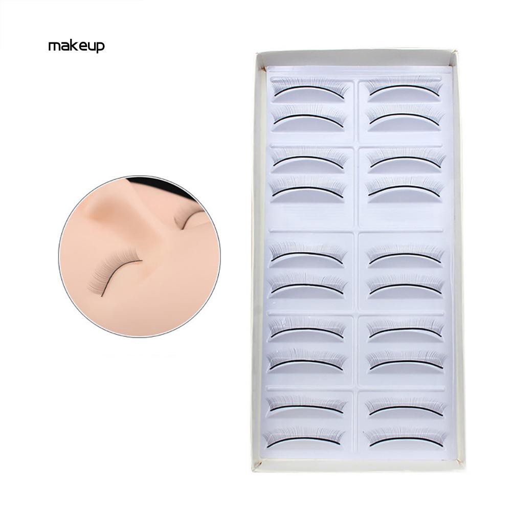 Set 10 Cặp Lông Mi Giả Bằng Sợi Nhân Tạo Tự Dính Tập Nối Mi Tiện Lợi