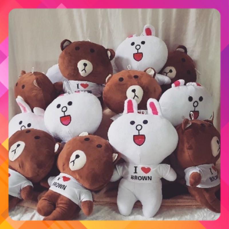 Gấu bông cặp đôi Brown và Thỏ Cony siêu dễ thương 💋 40cm