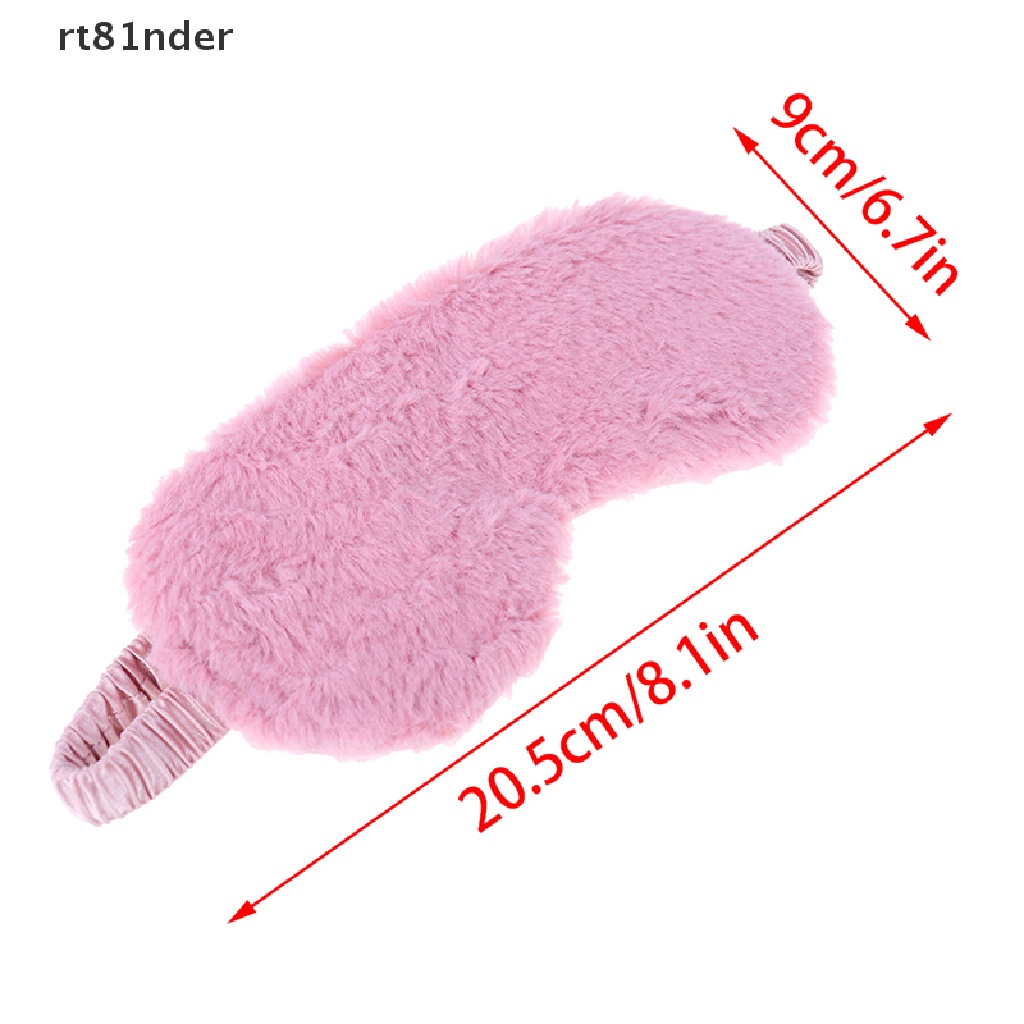 Rt Mặt Nạ Che Mắt Ngủ Vải Lông Mềm Mại Họa Tiết Hoạt Hình Dễ Thương Dùng Khi Đi Du Lịch