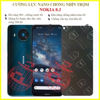 Dán chống nhìn trộm Nokia 8.3 - Dán cường lực dẻo nano 9H+