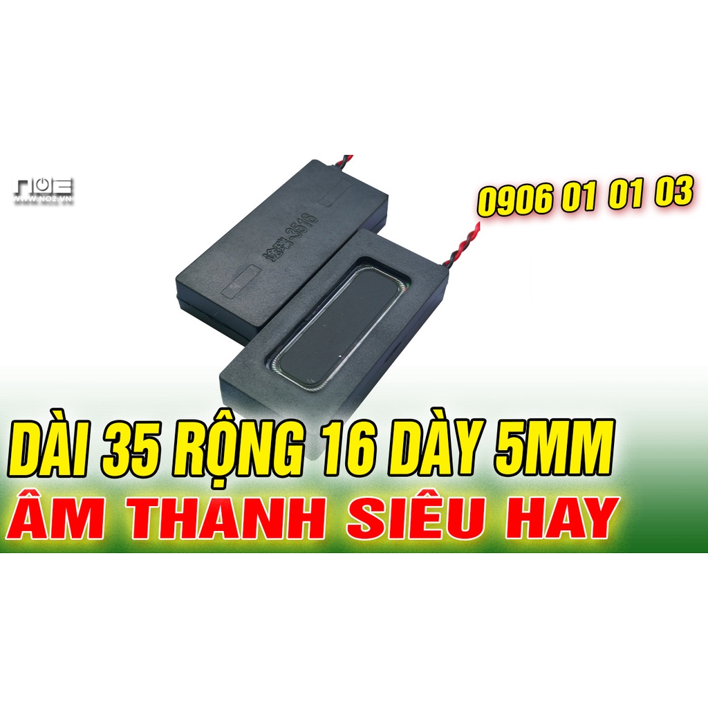Loa độ laptop N3, hình chữ nhật DÀI 35 RỘNG 16 DÀY 5MM, ÂM THANH SIÊU HAY 8 ôm 3w - giá 1 chiếc