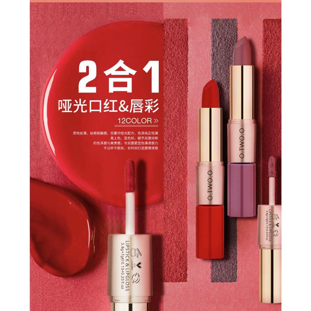 Son Môi O.Two.O Chống Thấm Nước Và Lâu Trôi Cao Cấp