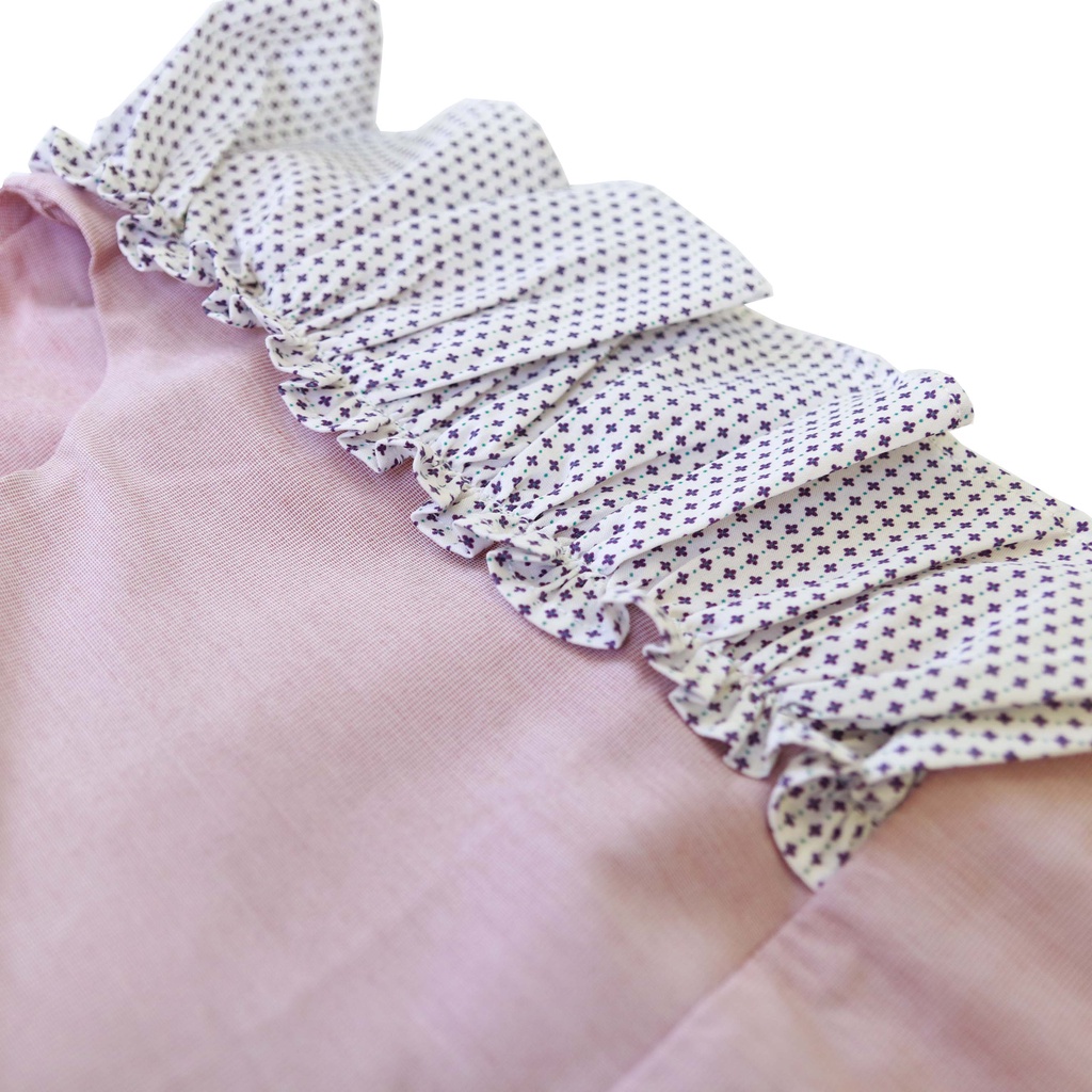 Váy Đầm Bé Gái Xuông Bèo Vai Hồng KIKA - K145