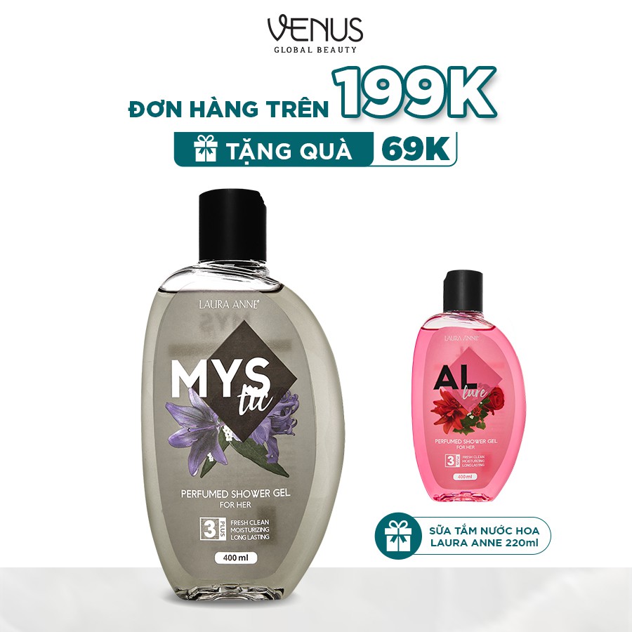 Sữa tắm nước hoa nữ Laura Anne Mystic 400ml chính hãng