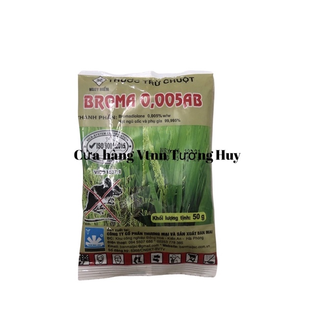 Bả diệt chuột, diệt chuột sinh học Broma 0,005AB