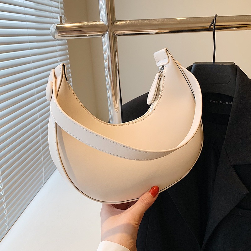 Ielgy Túi Đeo Vai Màu Trơn Đa Năng Cho Nữ