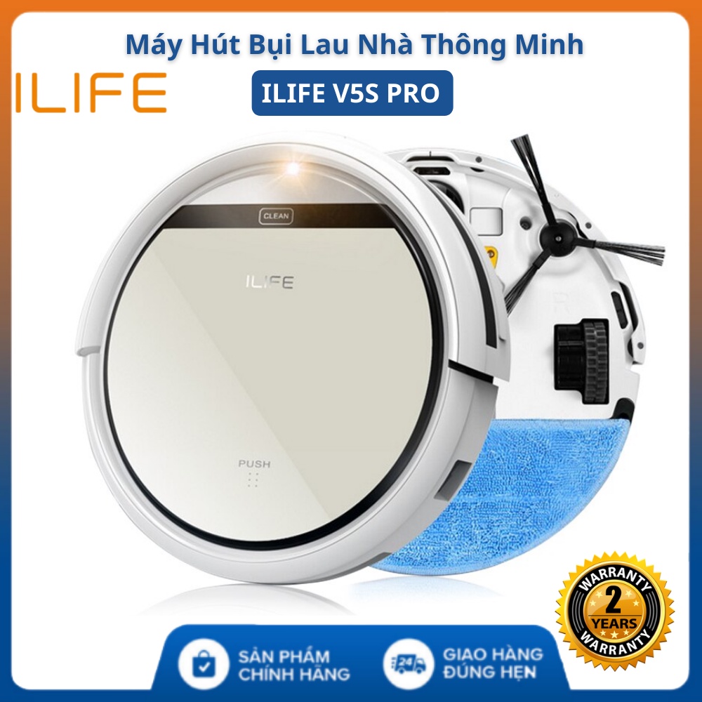 Robot Hút Bụi Lau Nhà ILIFE V5S PRO  FREESHIP  Nhiều chế độ làm sạch khác nhau , Tự động về sạc thông minh - BH 2 năm