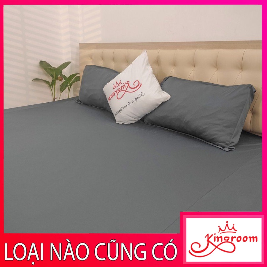 Bộ ga thun lạnh 3 món ga gối Kingroom chuyên drap thun lạnh đủ kích thước ga nệm 1m2, 1m6, 1m8 chưa gồm chăn