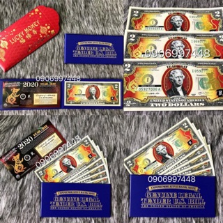 Lì xì 2 USD chuột mạ vàng năm Canh Tý 2020