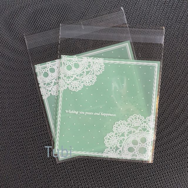 Túi dán đựng bánh kẹo 10*10 +3cm