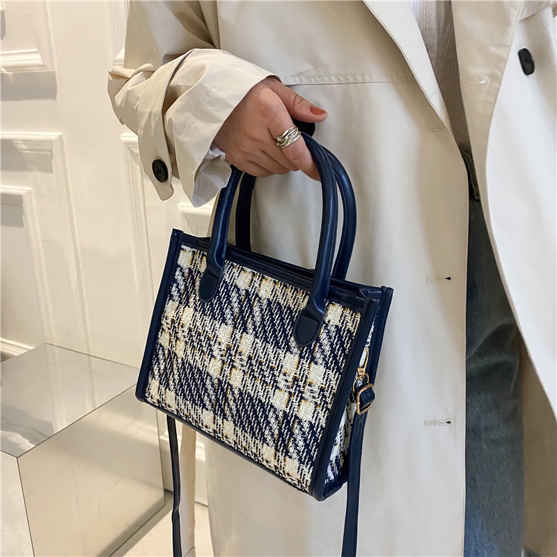 Túi xách màu trơn phong cách retro thời trang cho nữ 2021