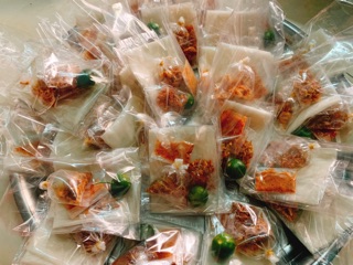 Bánh tráng muối nhuyễn hành phi ( tỏi phi)