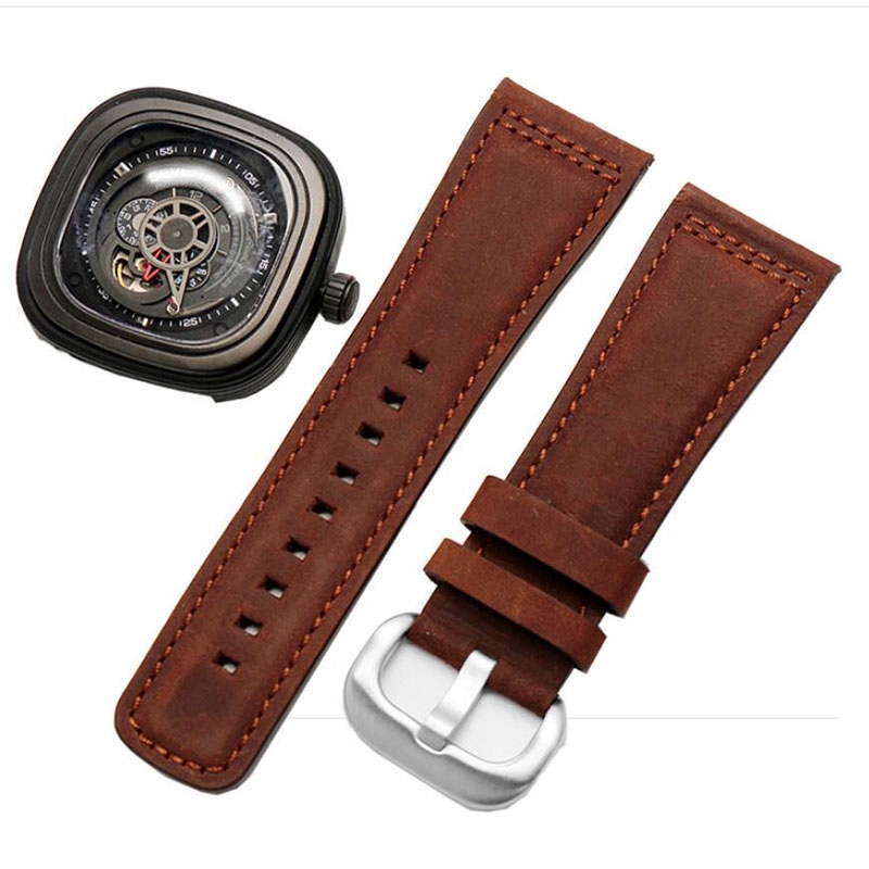 Dây Đồng Hồ Bằng Da Thật 28mm Dành Cho Sevenfriday M1 | M2 | P1 | P3 | V2 Series
