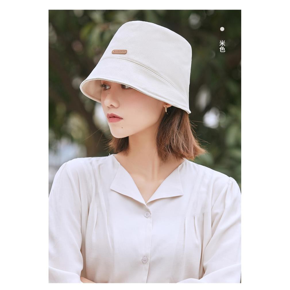 Mũ Xô Bucket Trơn Cá tính Retro Nam Nữ Unisex Mũ nón Tai bèo Phong cách Nhật Bản Mũ Nón Xô Vành Chống nắng  ྇